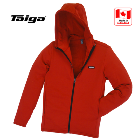 Power Stretch®100 Hooded Jacket (men's) - Taiga Works